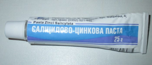 Салицилово-цинковая паста против прыщей