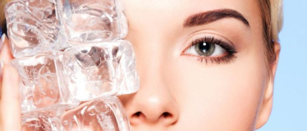 Как льдом протирать лицо от прыщей?